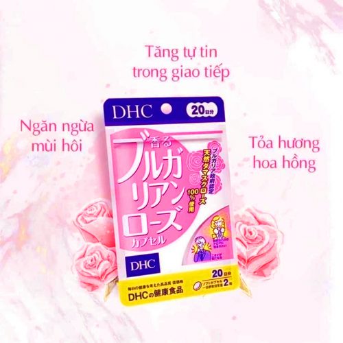 Viên uống thơm cơ thể DHC hoa hồng