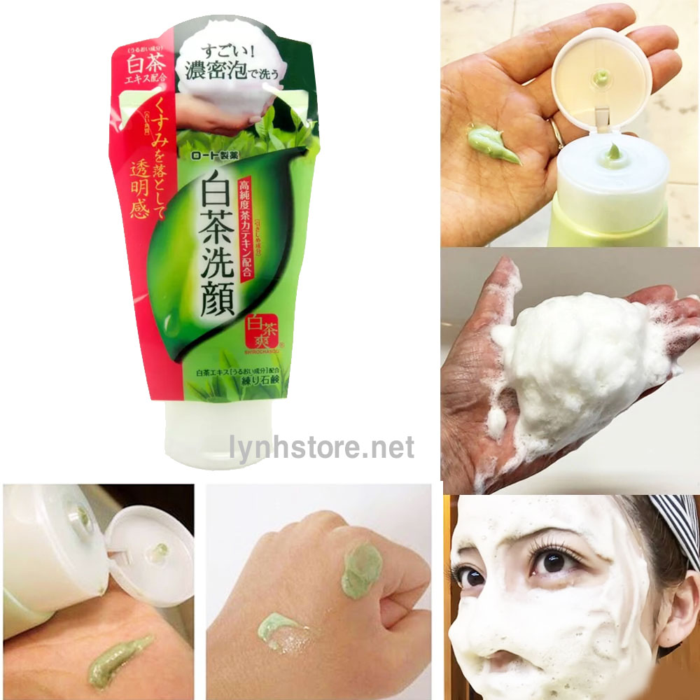 Sữa rửa mặt trà trắng Rohto Shirochasou 120g Sữa rửa mặt trà trắng Rohto Shirochasou 120g