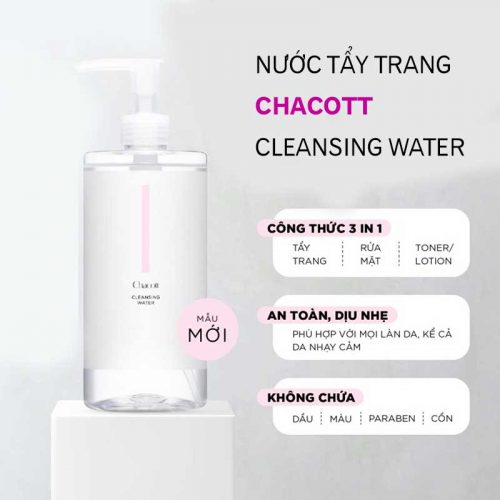 Nước Tẩy Trang Chacott For Professionals Cleansing Water Nhật Bản 500ml