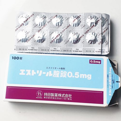 Viên đặt âm đạo Estoril 0.5mg vỉ 10 viên Nhật Bản
