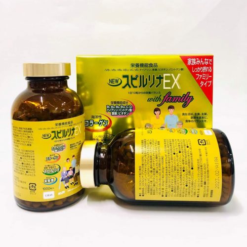 Tảo vàng cao cấp Spirulina EX Nhật Bản - hộp 2000 viên
