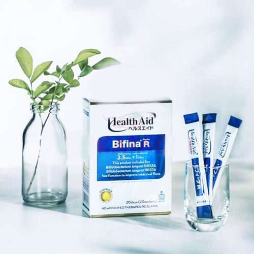 Men vi sinh hỗ trợ tiêu hóa Bifina R Health Aid Hộp 20 gói