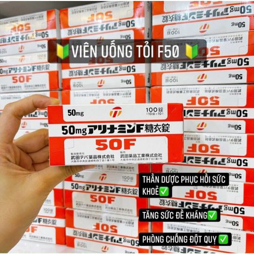 Tỏi uống Alinamin F50 dạng viên 100 viên Nhật Bản