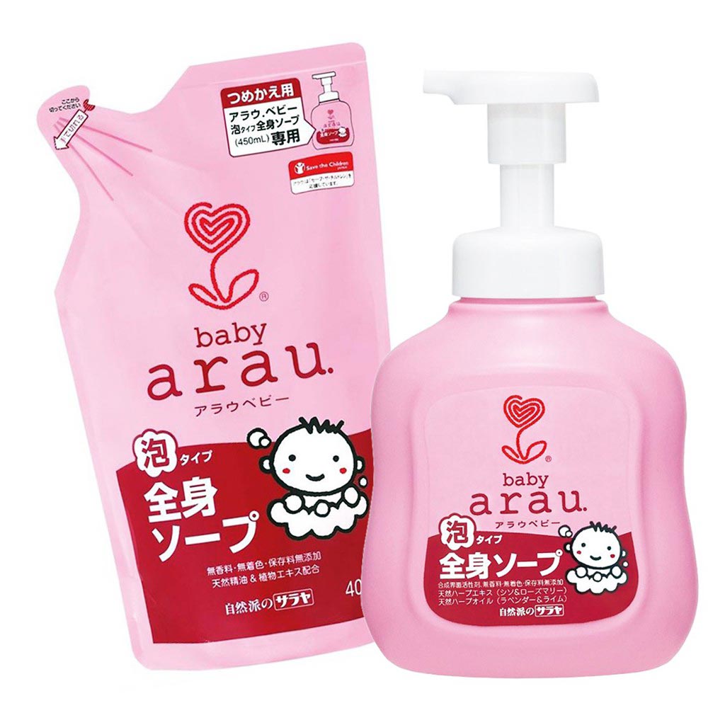 Sữa tắm gội AURA BABAY 450ml Nhật Bản